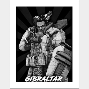 Gibraltar black Posters and Art